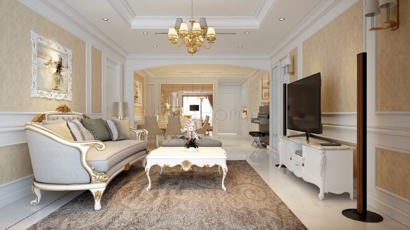 Sofa chung cư tân cổ điển Sofa chung cư tân cổ điển