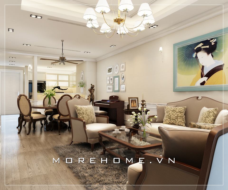 Sofa chung cư tân cổ điển Sofa chung cư tân cổ điển