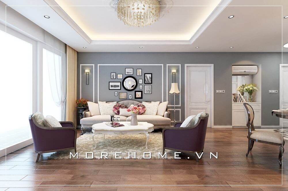 Sofa chung cư tân cổ điển Sofa chung cư tân cổ điển