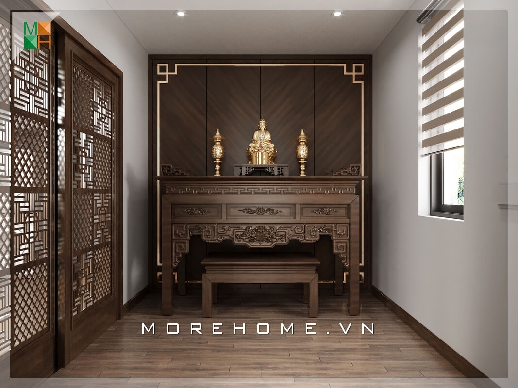 Bàn thờ gỗ óc chó