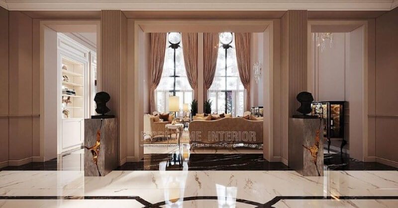 Sắp xếp nội thất biệt thự cao cấp đẹp sang trọng Vinhomes Imperia Hải Phòng.