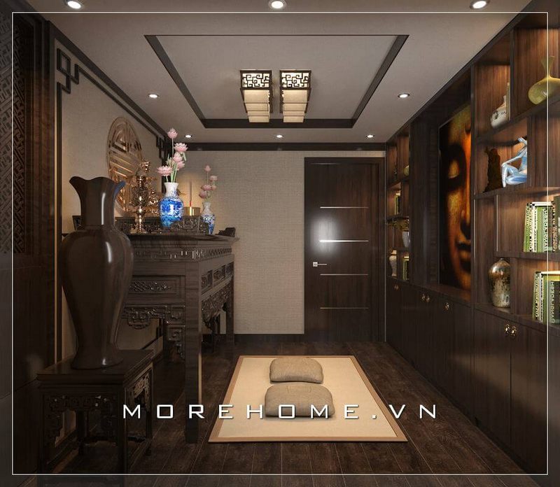 Tổng hợp 23 Idea phòng thờ căn hộ chung cư, biệt thự, nhà phố sang trọng chuẩn phong thủy 2022